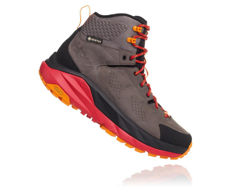 Botas De Montaña Hoka One One Hombre - Kaha Gore-Tex - Marrones/Negras - WOI096415